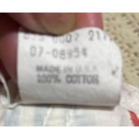 Baby Oshkosh B’Gosh Vestabak Overalls Red White & Blue Striped 18M VTG USA RARE - Picture 8 of 8